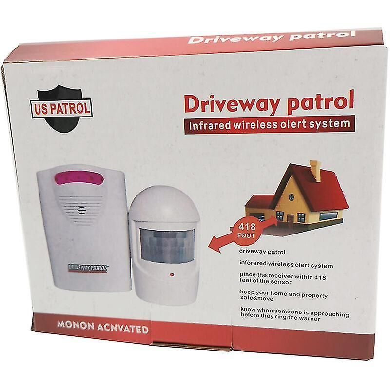 Security Alarm Systems, 1 Receiver And 2 Weatherproof Pir Motion Detectors For Yard/garage/barn,wireless Siren Kit For Port And Window Security Protec
