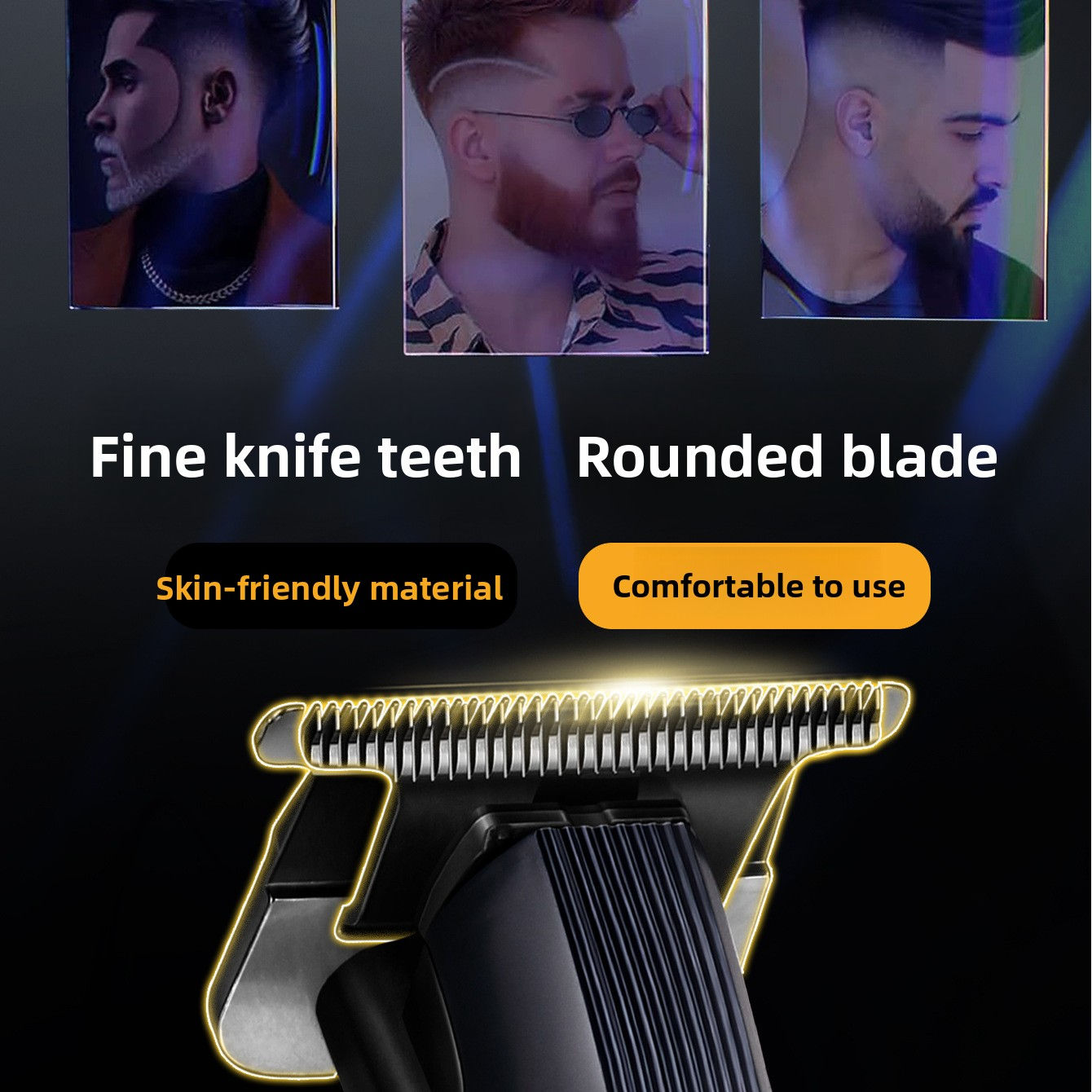 KN-1195 Hair Clipper with LED Display, USB Rechargeable