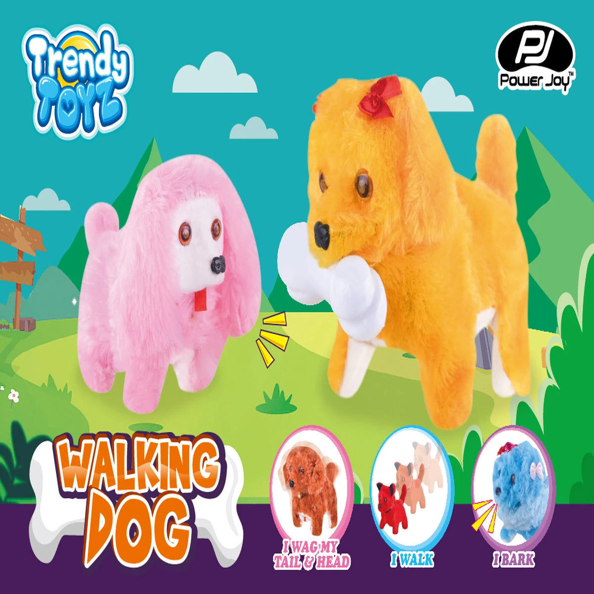 P.JOY TRENDY WALKING DOG L&S B/O