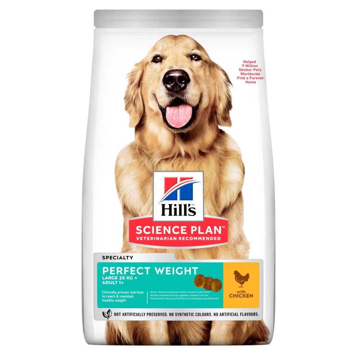 Hill's Science Plan Adult Perfect Weight Large Breed Dog Food with Chicken- 12kg