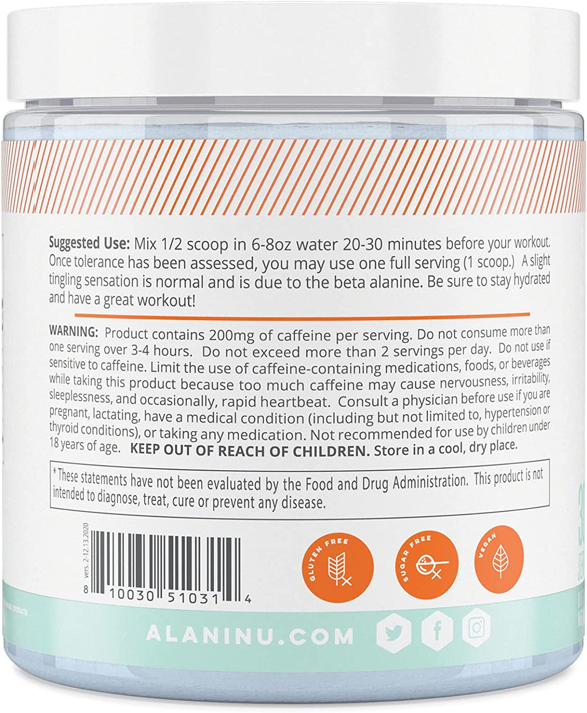 Alani Nu Pre-workout Breezeberry - 30 servings