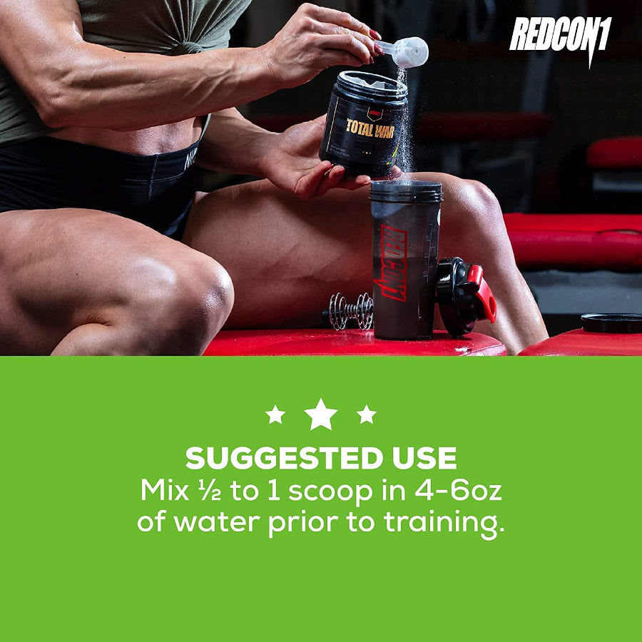 REDCON1 Total War - Pre Workout, 30 Servings, (Green Apple)
