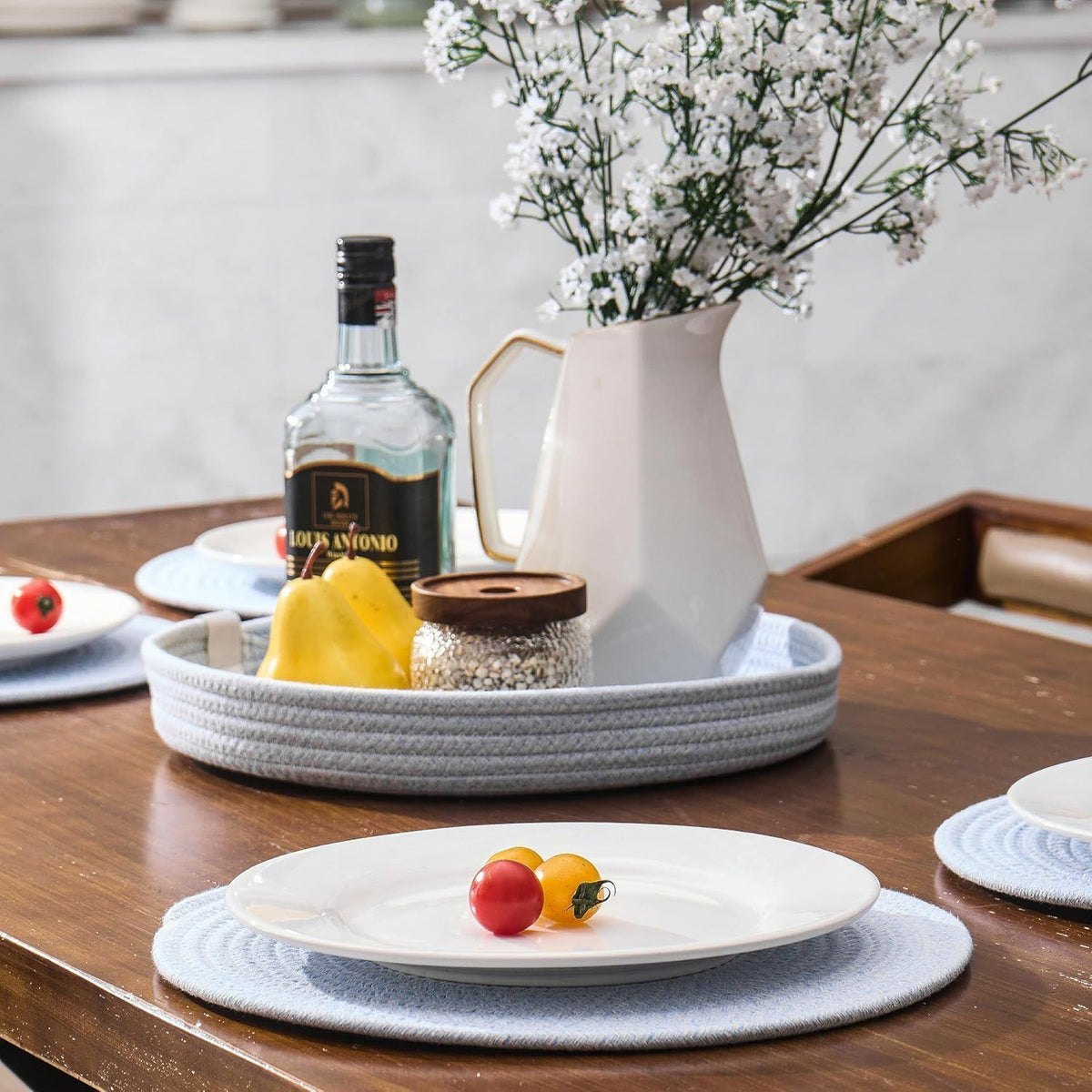 AIESY®-Live Beautiful Woven Cotton Rope Round Placemats