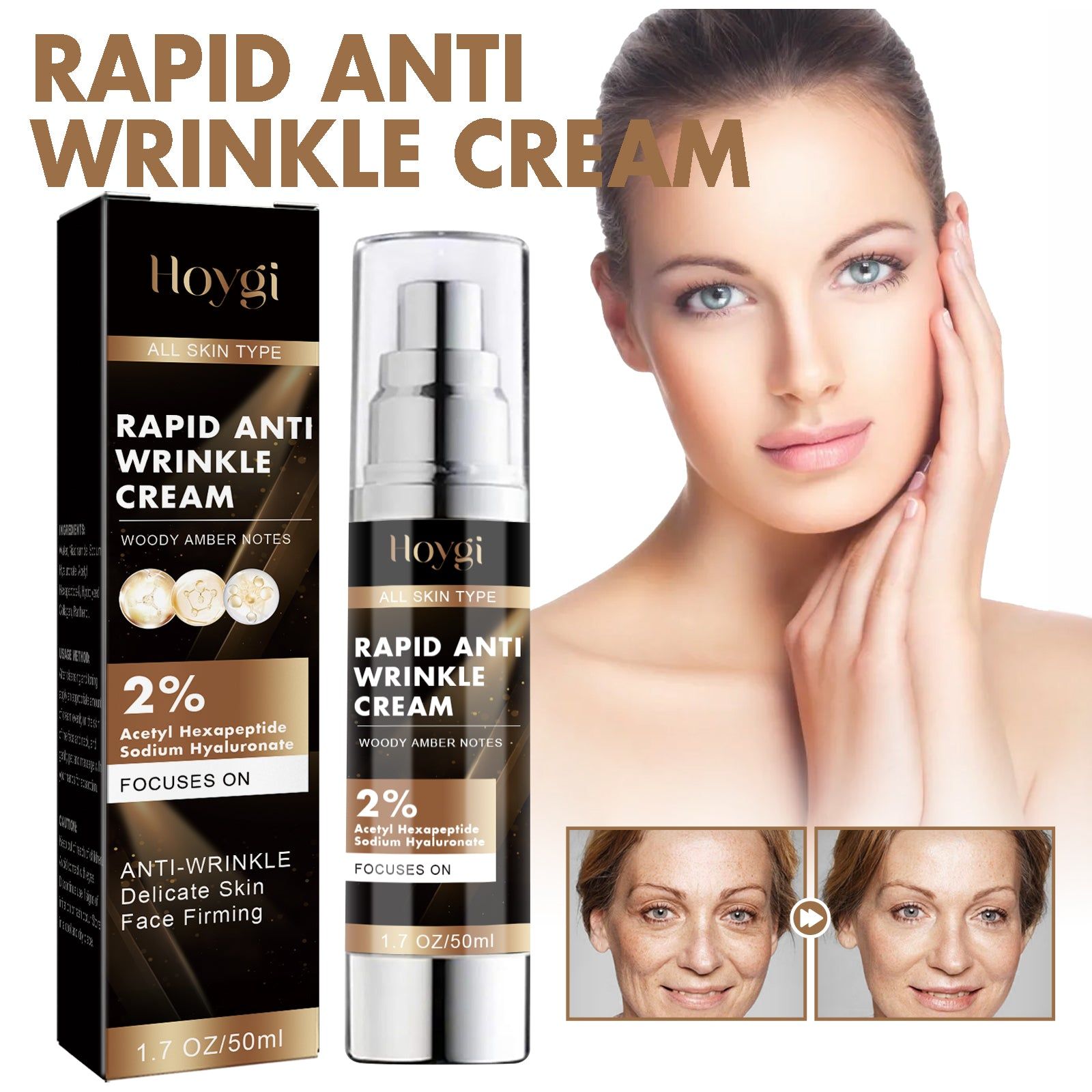 Revitalize Your Skin with Moistening and Firming Anti-Aging Cream, Reduce Fine Lines, Brighten, Hydrate, and Smooth Wrinkles ,50ml