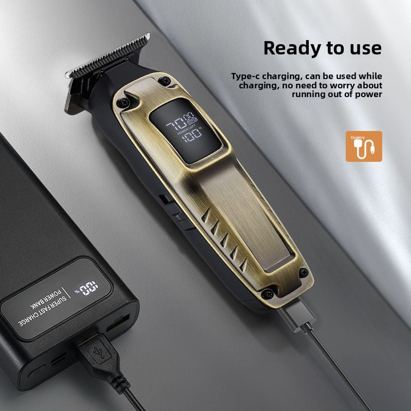 Rechargeable Men's Hair Clipper Grooming Kit