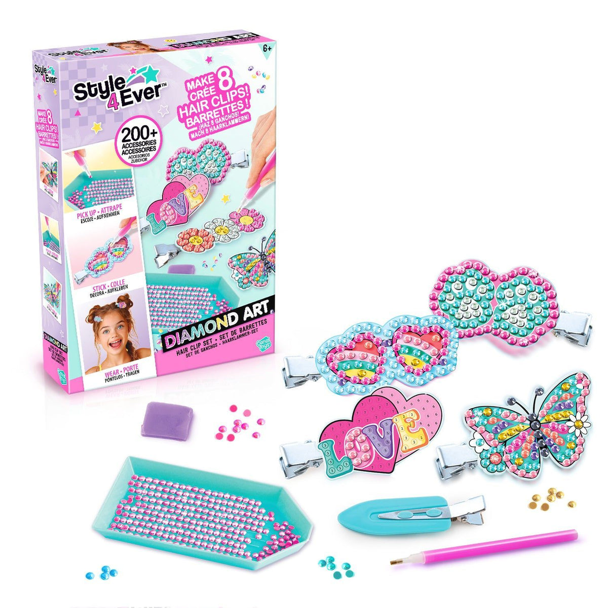 Diamond Art Hair clip set