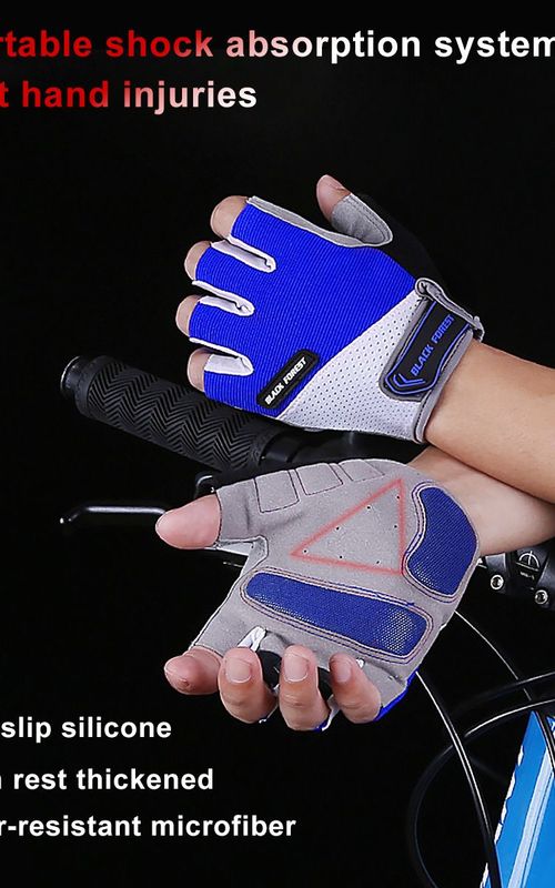 Cycling Gloves Half Finger Mountain Bike Gloves Anti Slip Shock Absorbing Gloves