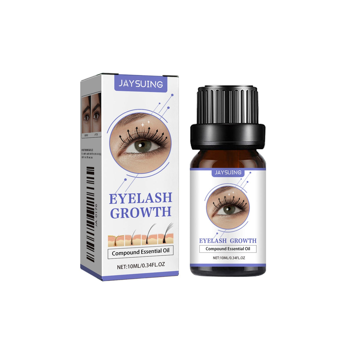Black Curl Eyelash Essential Oil, Natural Moisturizer, Long Curl, Nourishing Lash Serum ,10ml/box