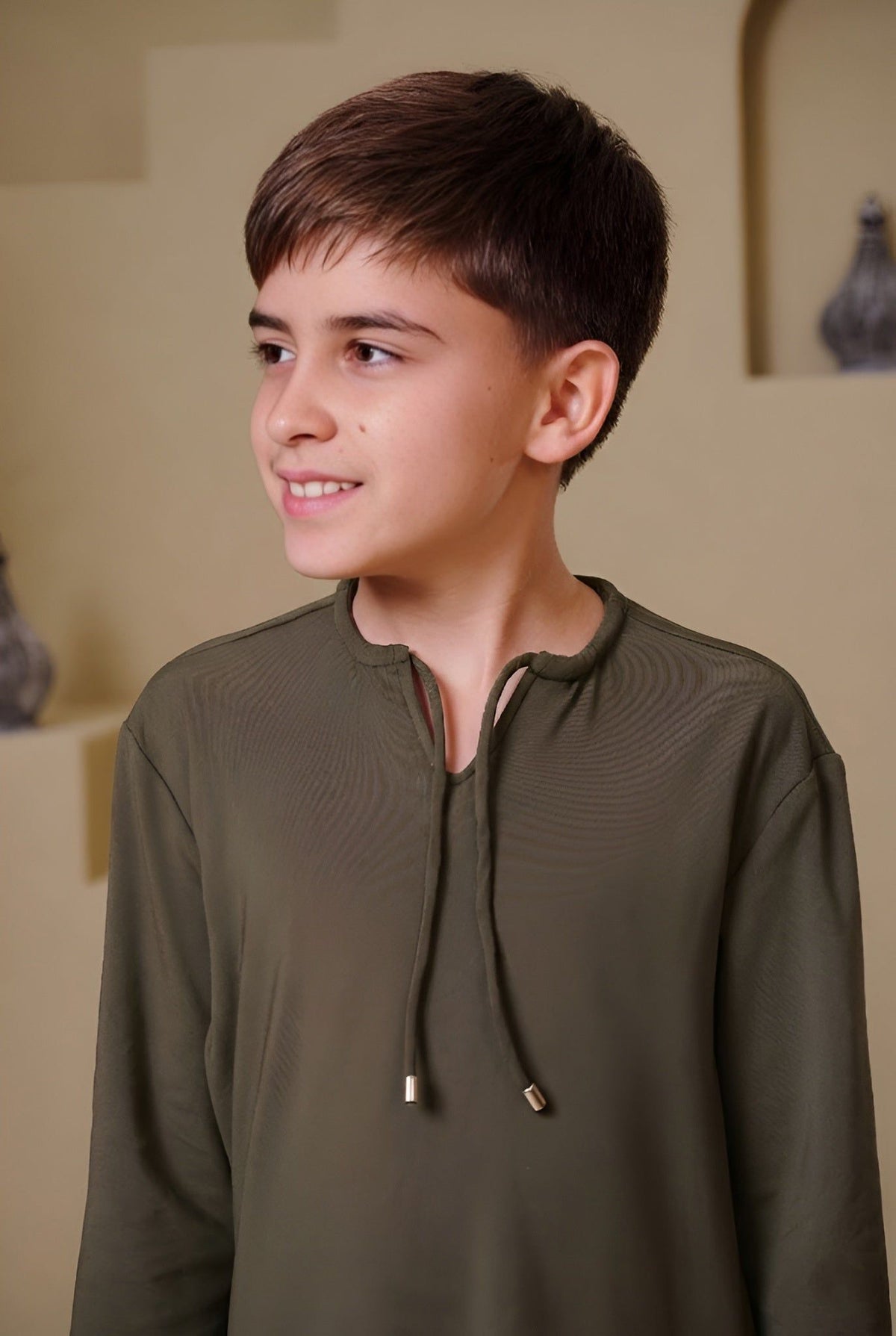 Sahil Kids Abaya - Green
