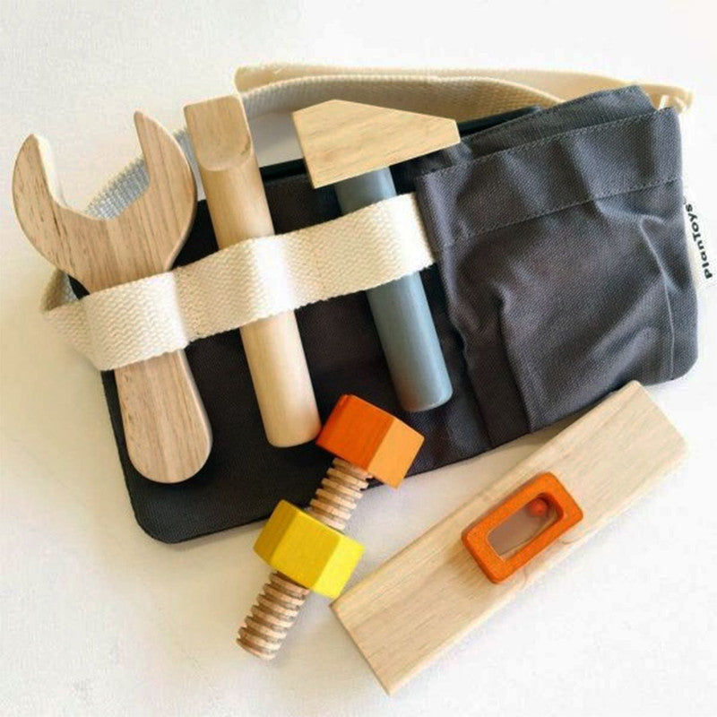 PlanToys Tool Belt — Wooden Pretend Play Set