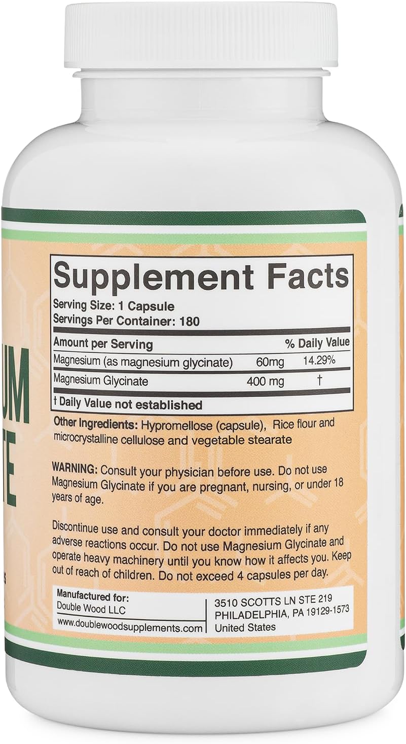 Doublewood Magnesium Glycinate Capsules 180