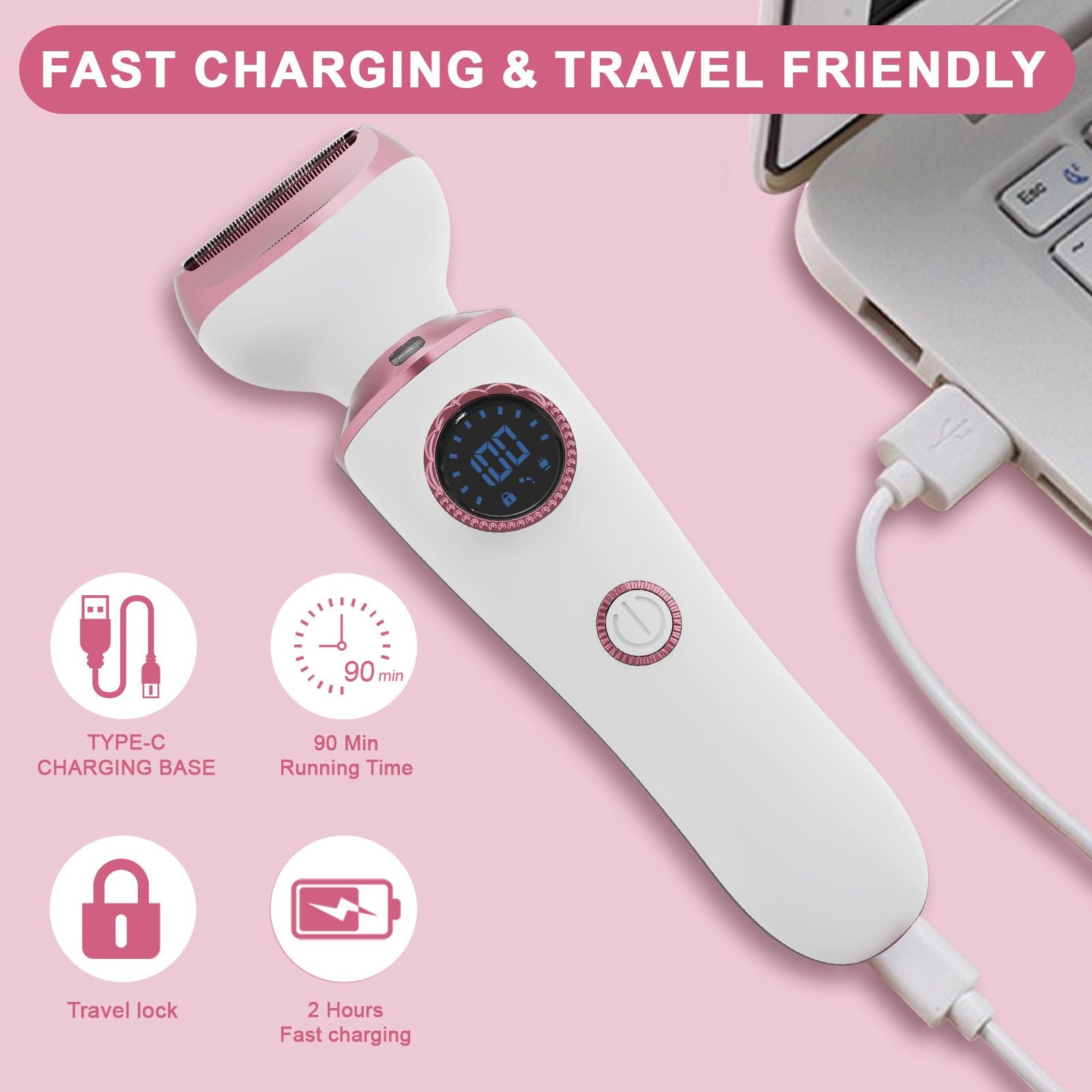 5-in-1 Women's Waterproof Electric Shaver