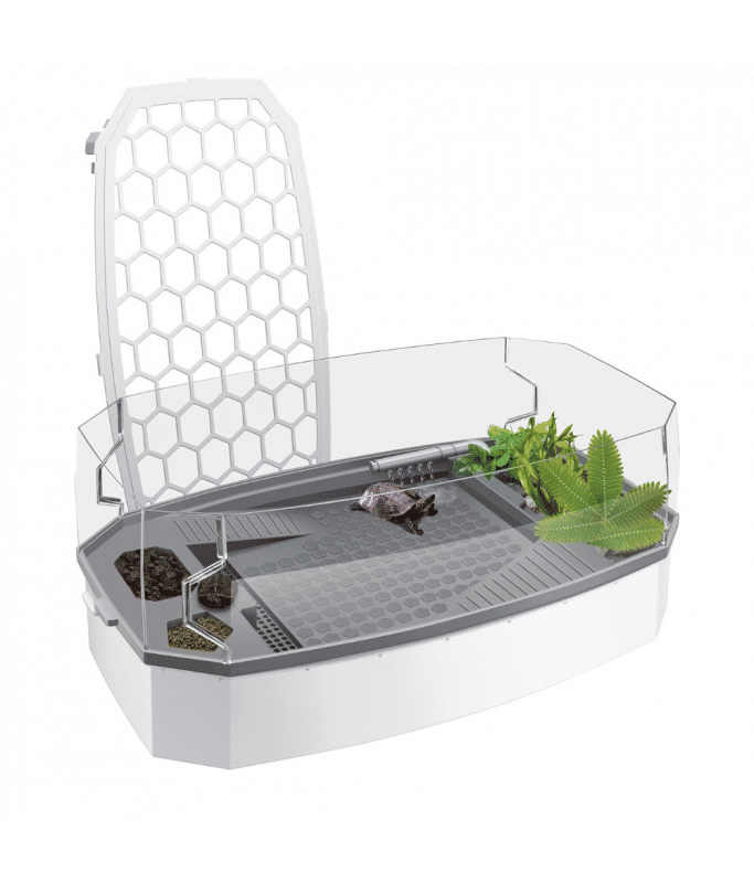 Nomoypet Detachable Escape Proof Turtle Tank Without Pump Large