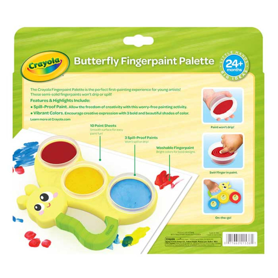 Crayola Butterfly Fingerpaint Palette, 120gm