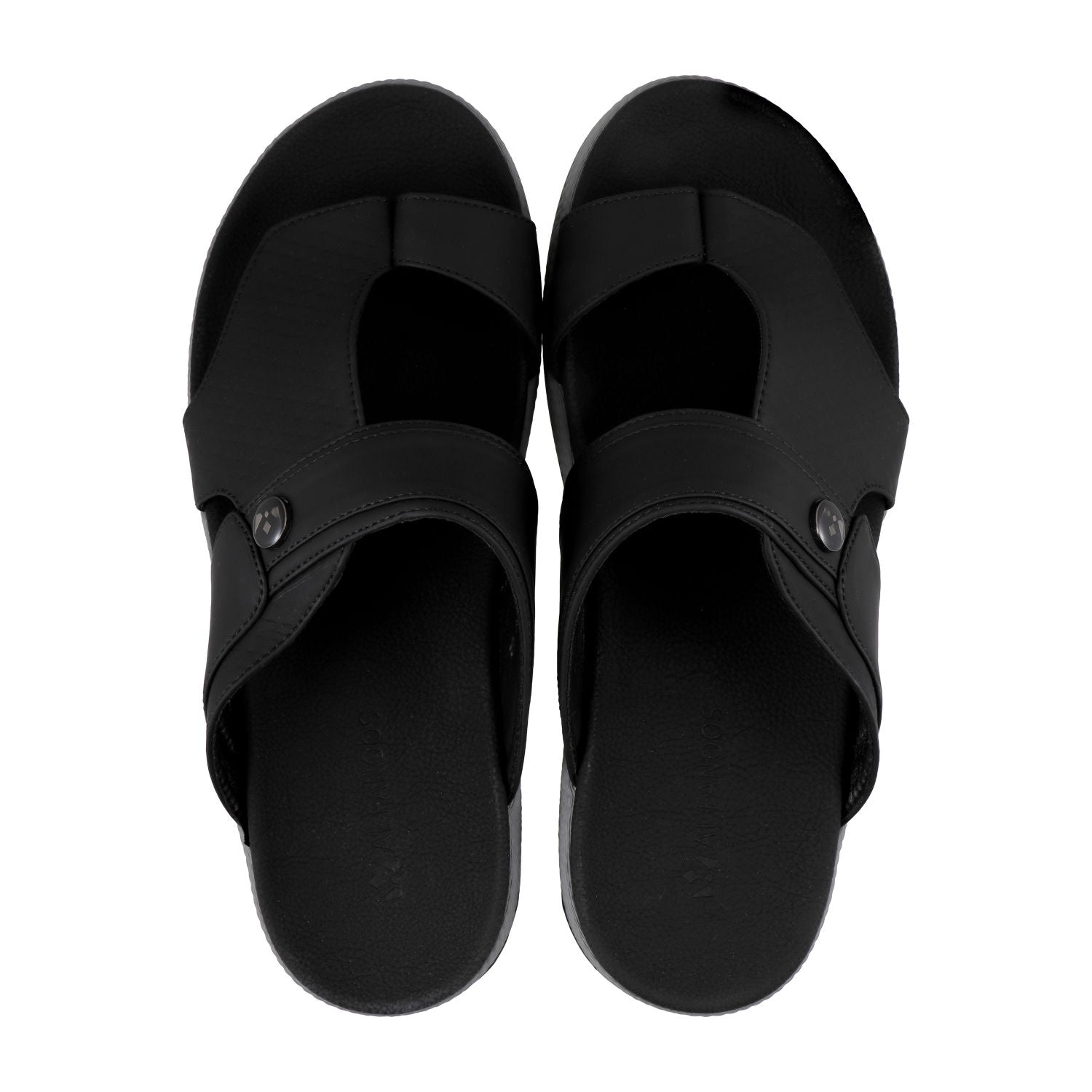 AL FANOOS AF-909 Men's Arabic Style Sandals with PU Leather Upper, EVA Cushioning & TPR Sole