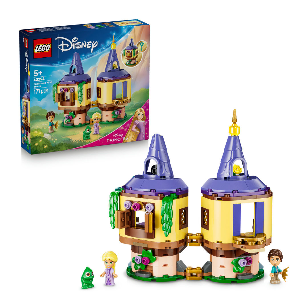 LEGO Disney Princess 43294 Rapunzel's Mini Tower Building Set, For Age 5+ Years
