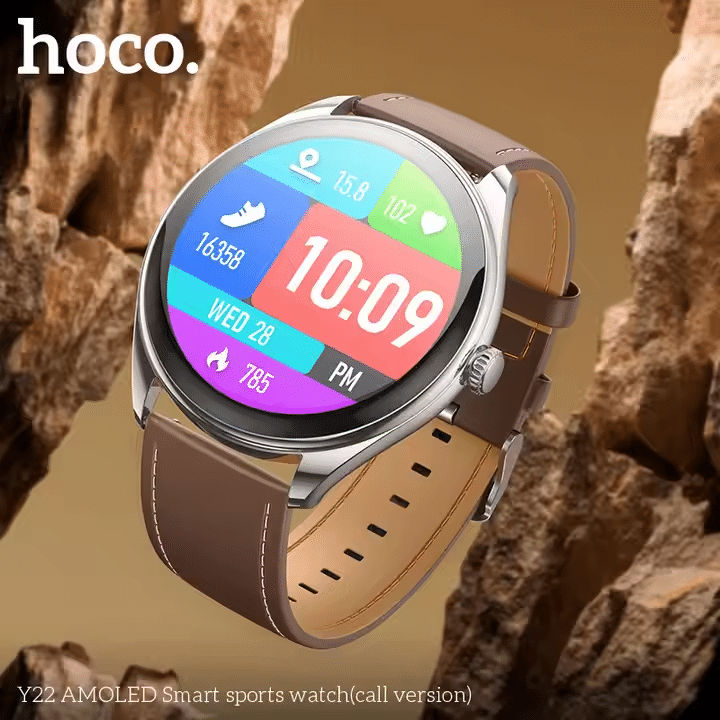 Hoco Y22 AMOLED Smart Sports Watch Call Version, 1.43-Inch Display