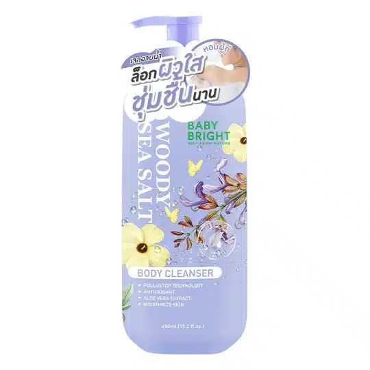 Woody Sea Salt Body Cleanser 450ml Baby Bright (B)