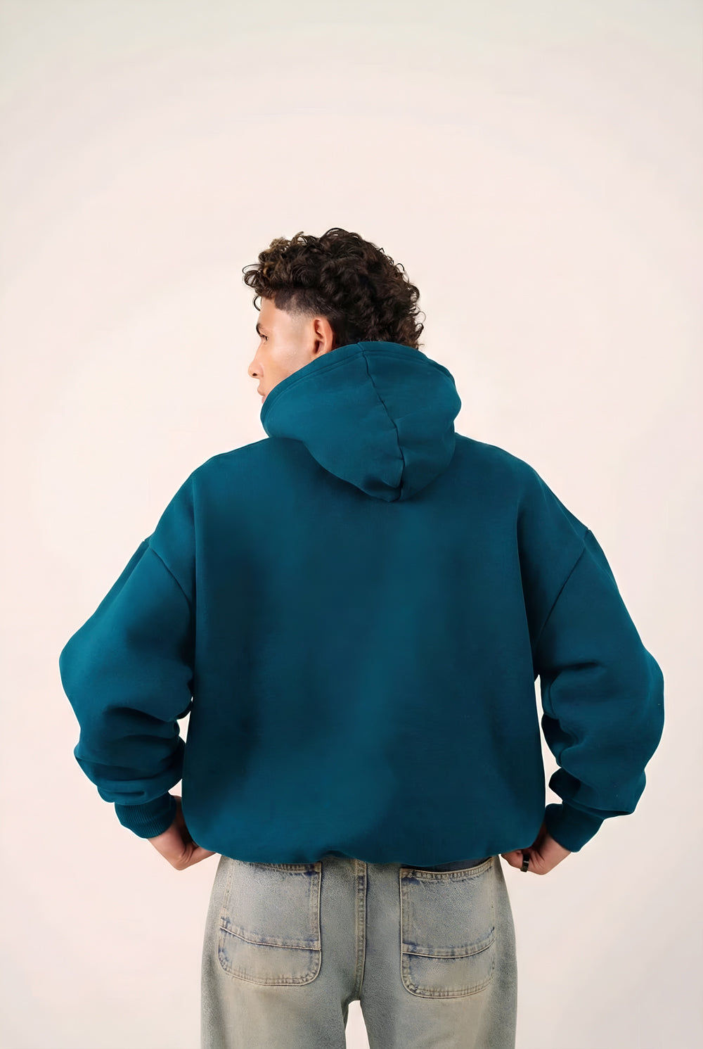 MULU Kids Classic Oversized Hoodie - Teal Blue