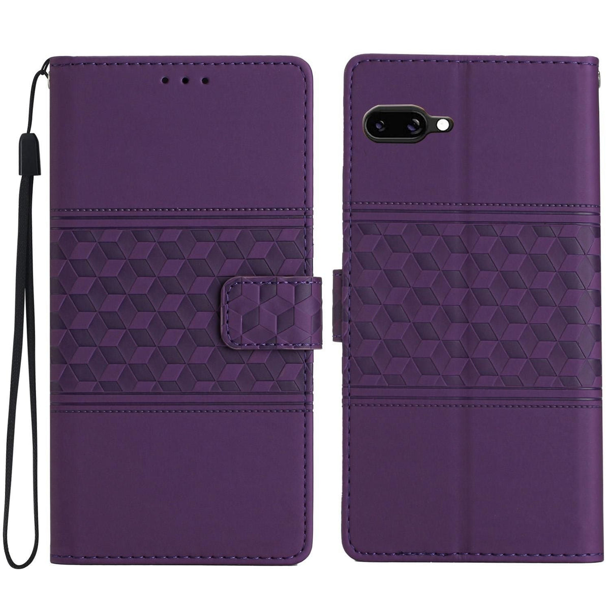 Diamond Embossed Leather Case For Google Pixel 9a
