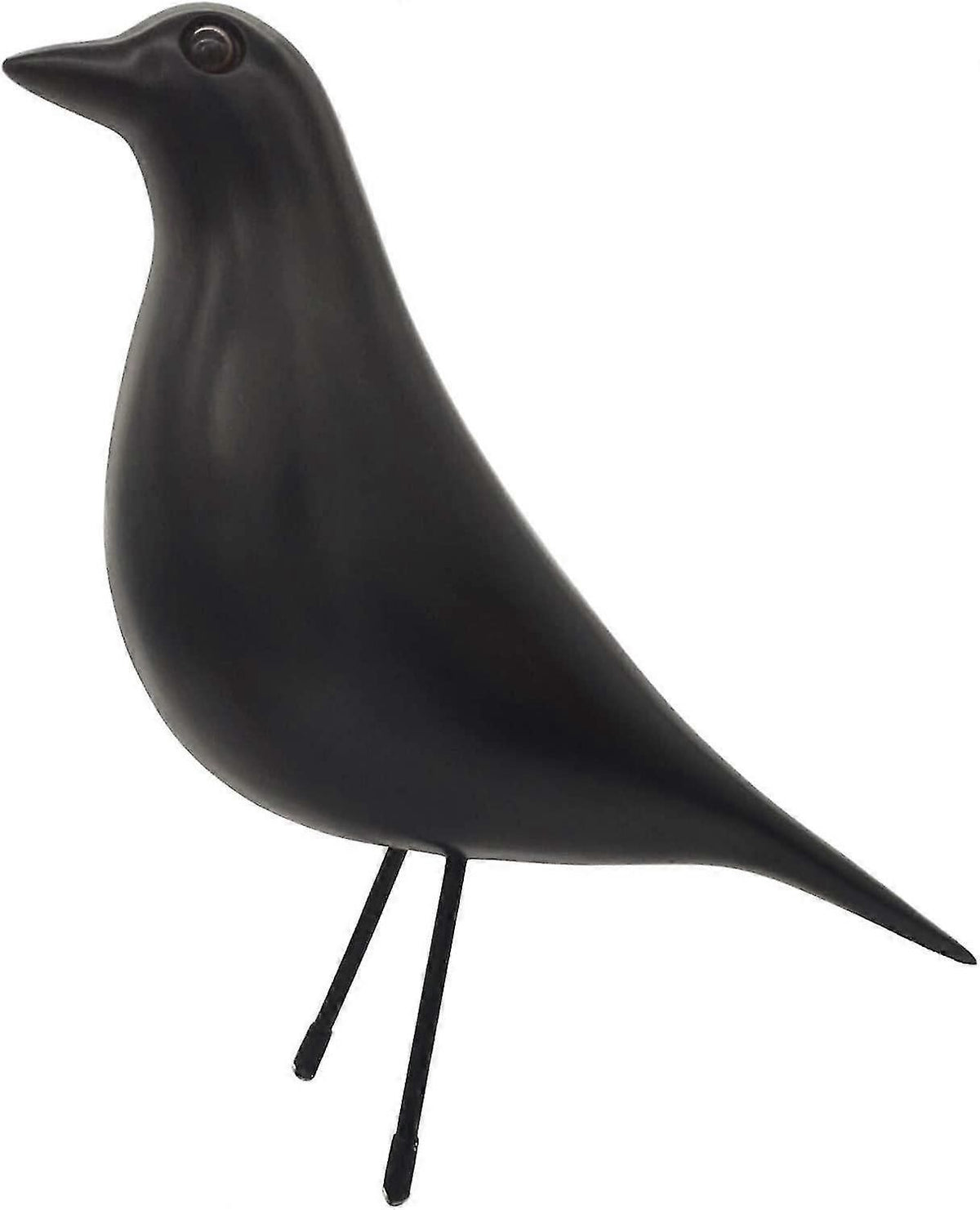 Mid-century Home Decor House Bird - Office Decor Desk Dove Ornament Arts Gift (Black)