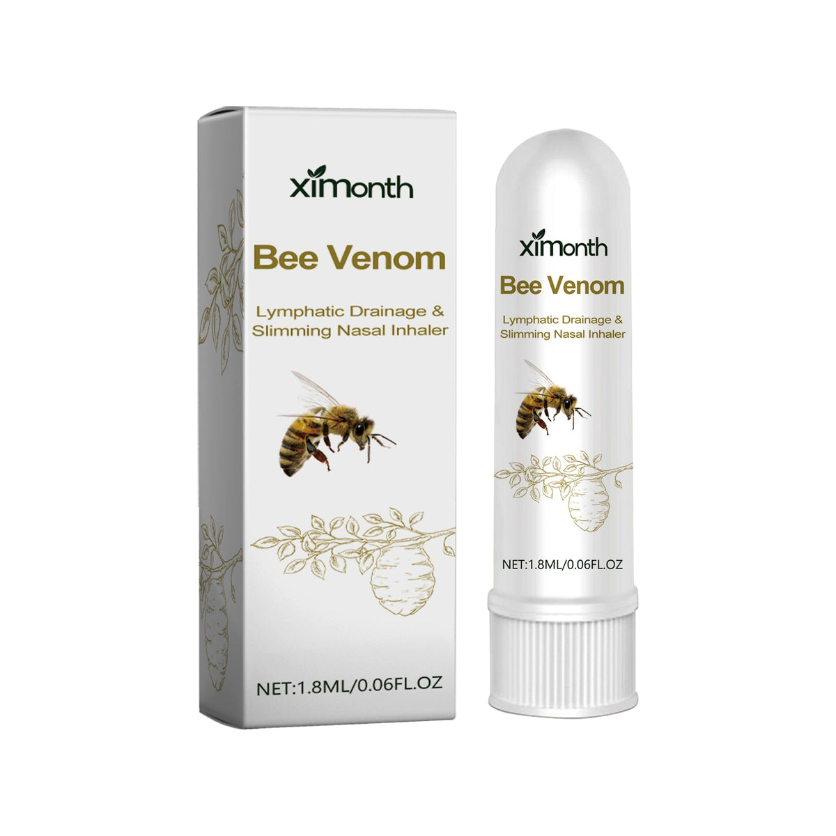 Bee Venom Body Shaping Inhaler, Slimming, Fat Burn, Lymphatic Detox ,1.8ml
