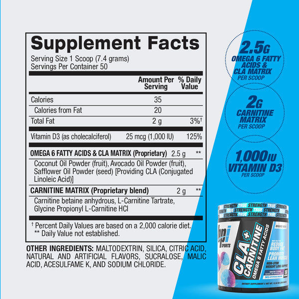 Bpi CLA+Carnitine 50srv SnowCone