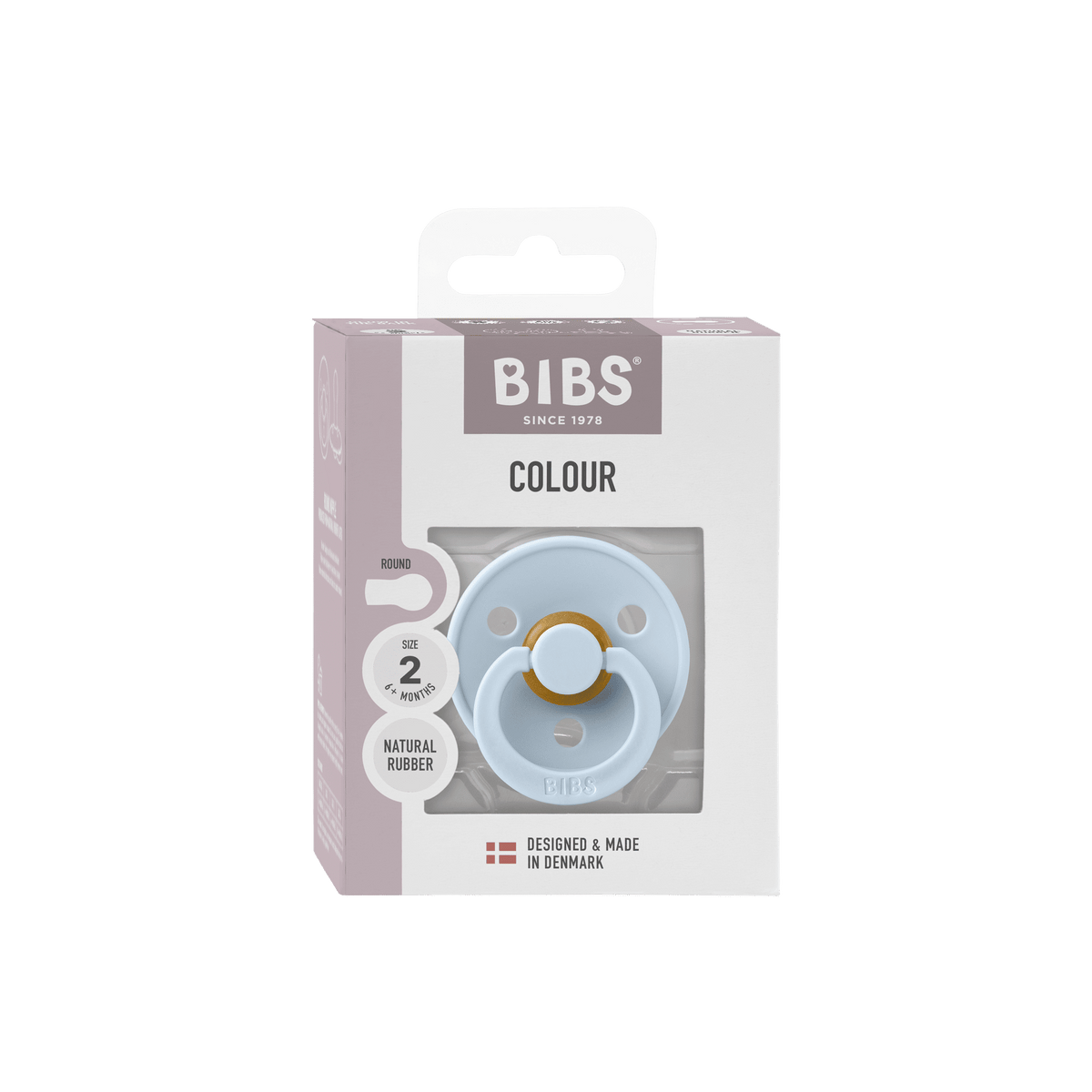 Bibs Pacifier Size 2 ( 6-18M) (1pc) -Baby Blue