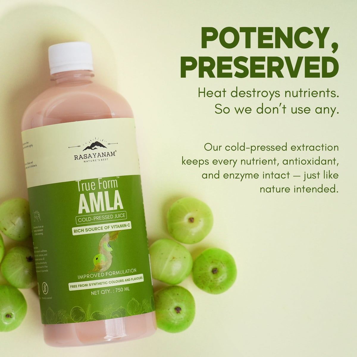 Rasayanam Pure Amla Juice - 750 ML