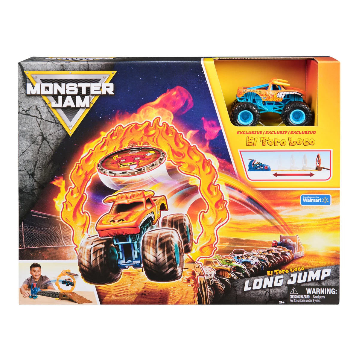 Monster Jam 1:64 Long Jump Playset