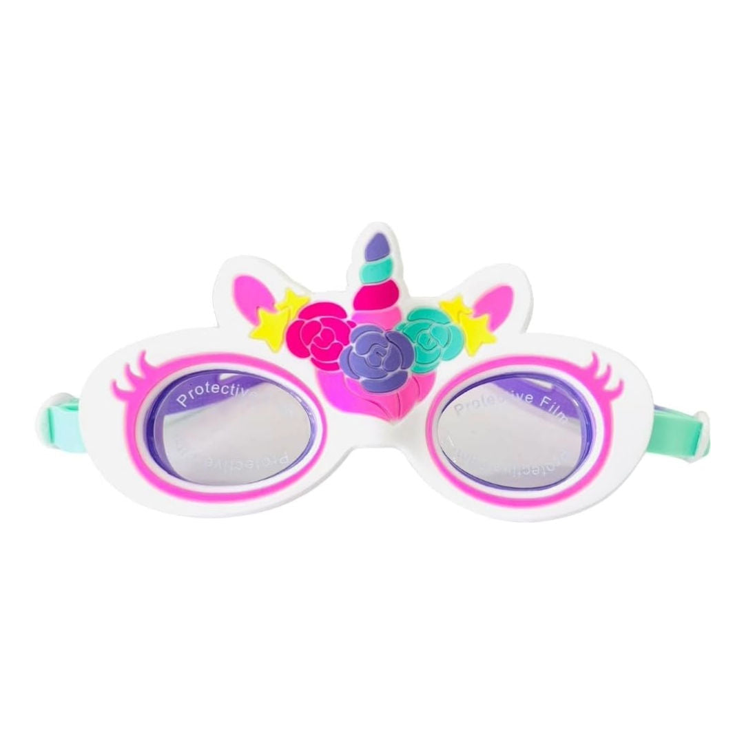 Aqua2ude Unicorn Lash Swim Goggles, Pink, 3+ Years