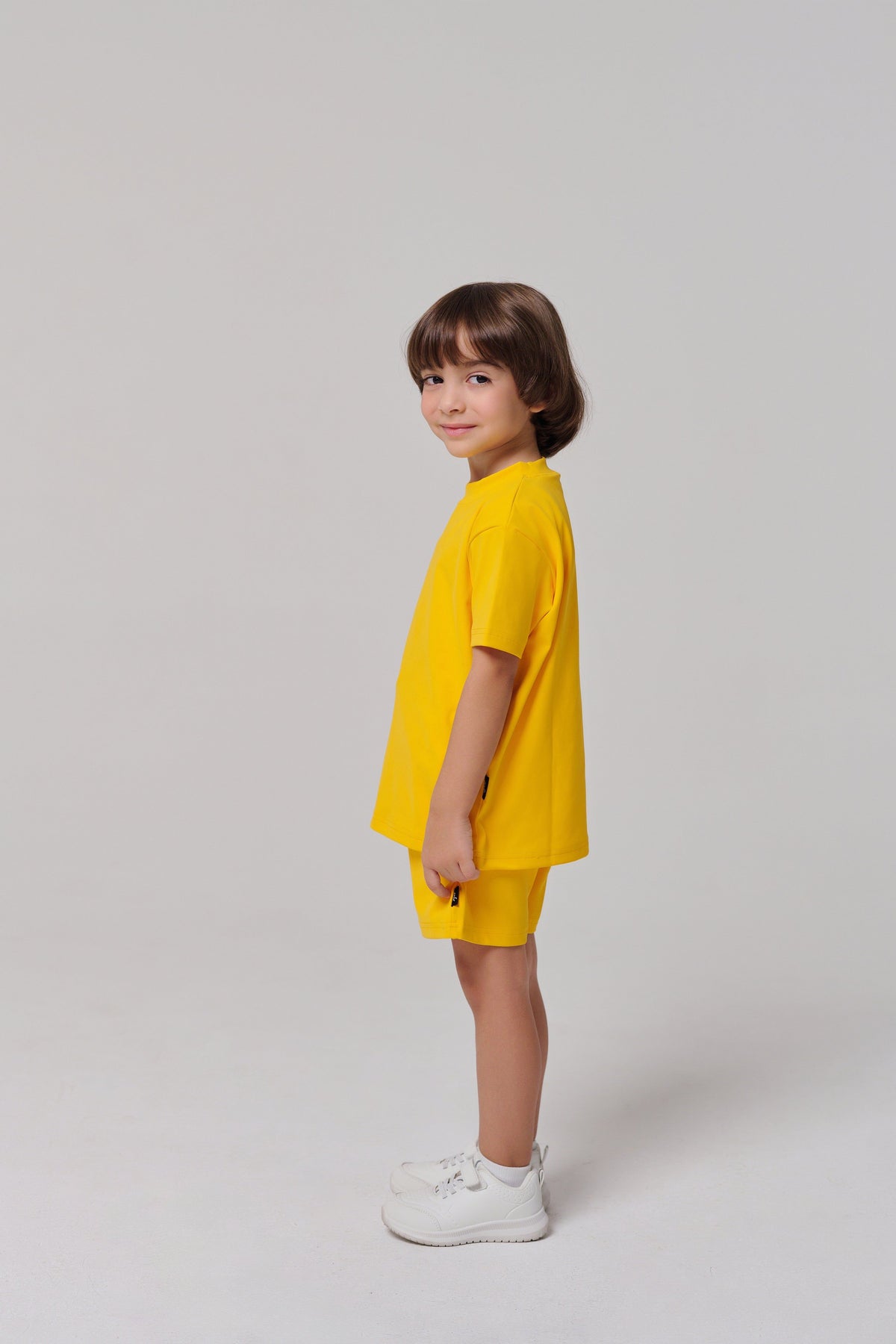 Regular Fit Kids Shorts - Bright Yellow