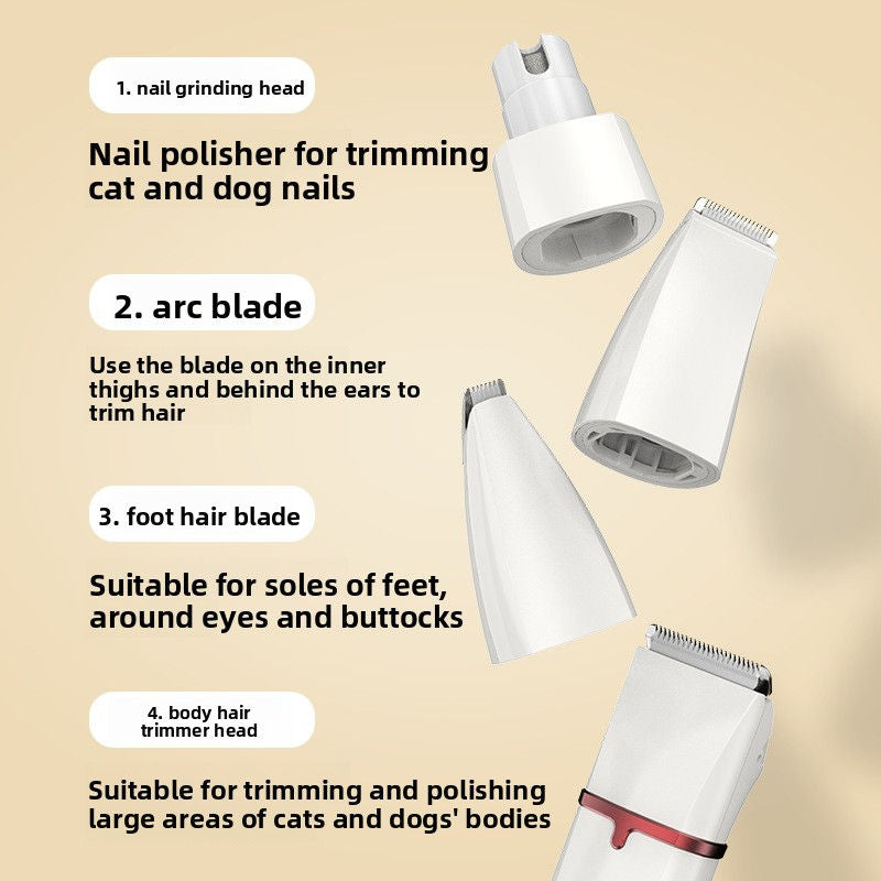 Pet Hair Clipper Kit with Guide Combs