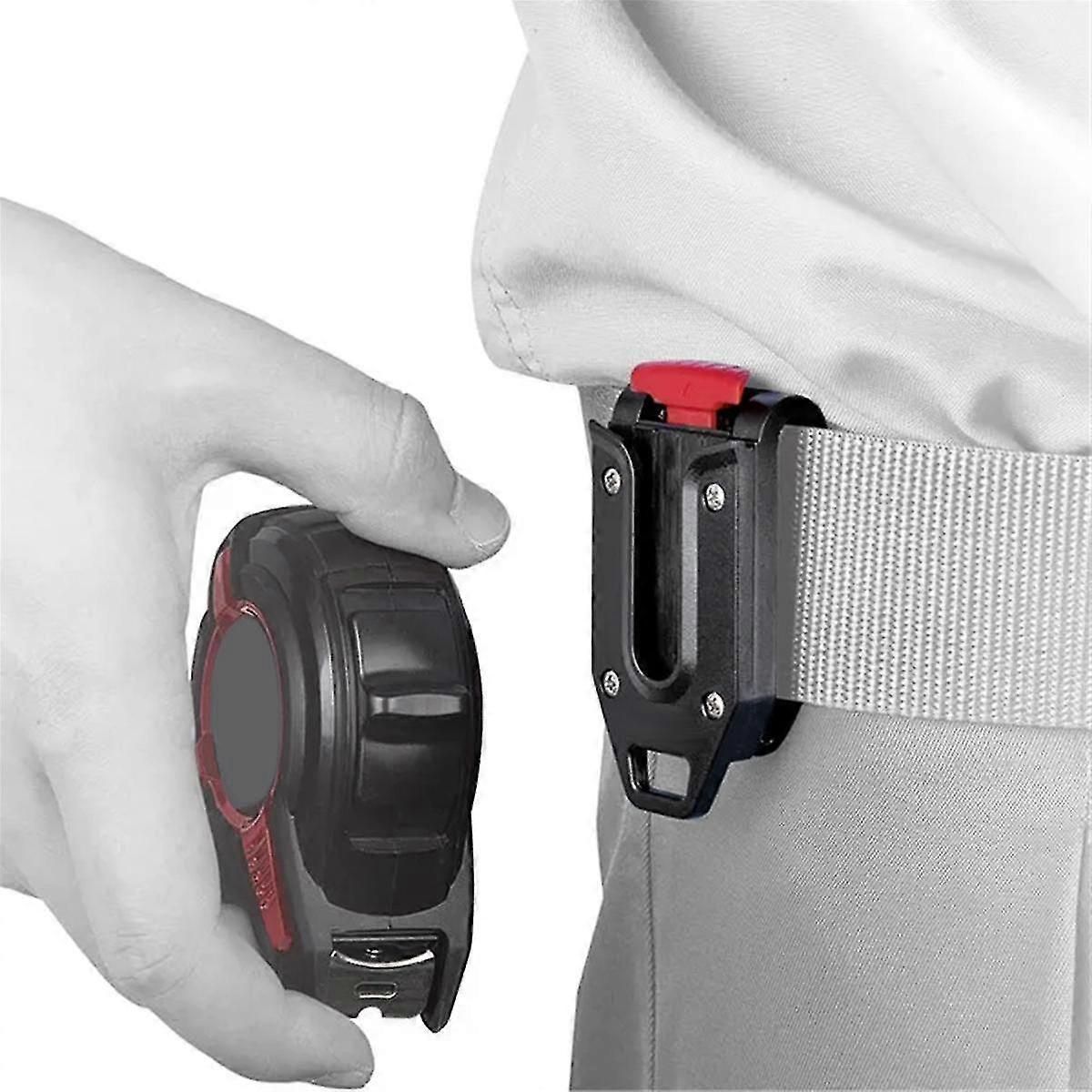 Tape Measure Rack Tape Automatic Buckle Measure Thickened Belt Clip Fixed Plastic Portable Tool Hol