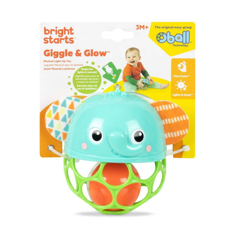 Bright Starts Giggle & Glow Musical Light-Up Rattle Toy (9.91 x 13.34 x 11.5 cm)