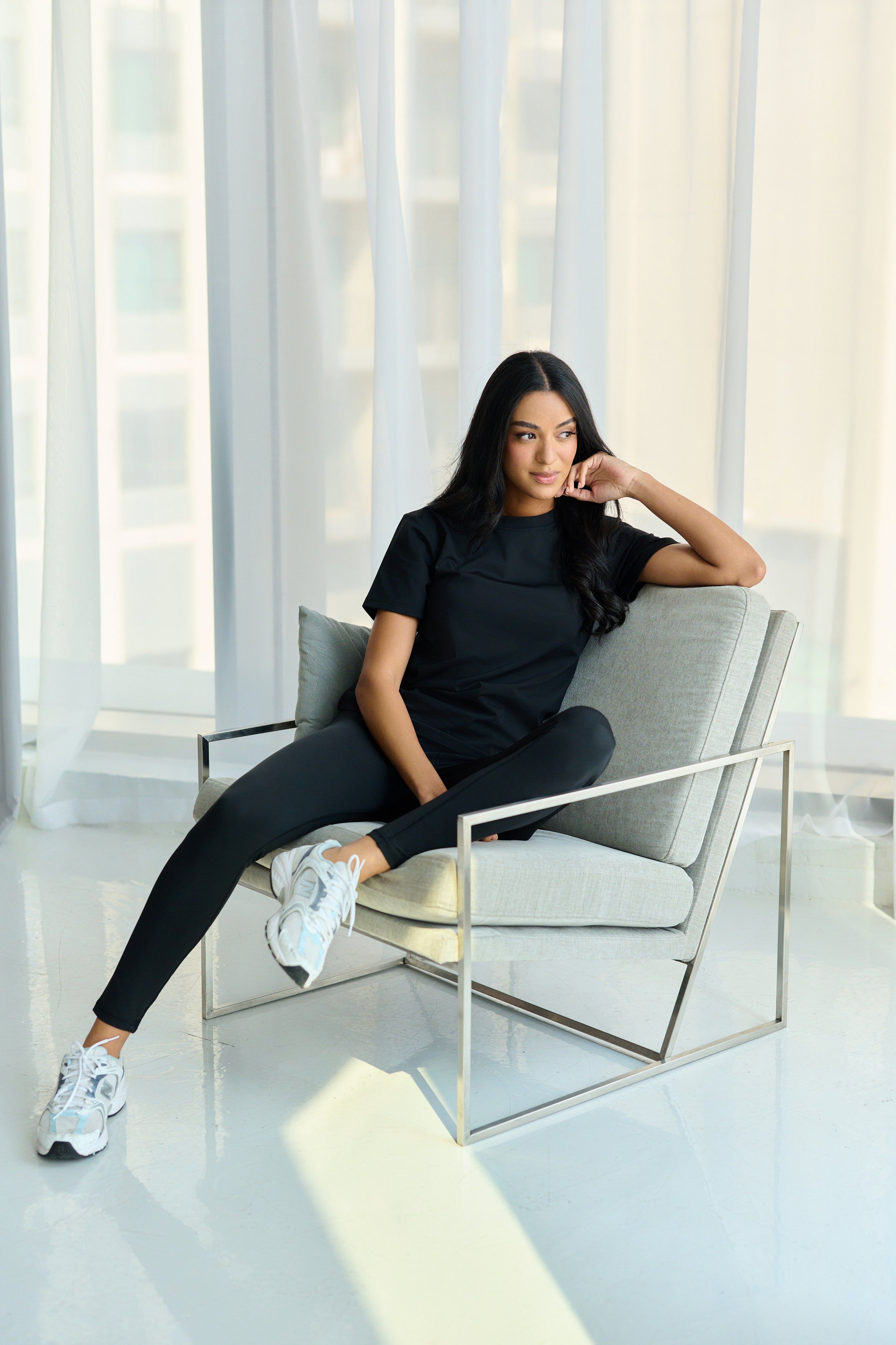 Women High Rise Legging - Black
