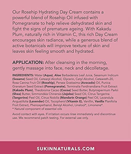 Sukin Hydrating Day Cream Rose Hip Oil, 120 Ml