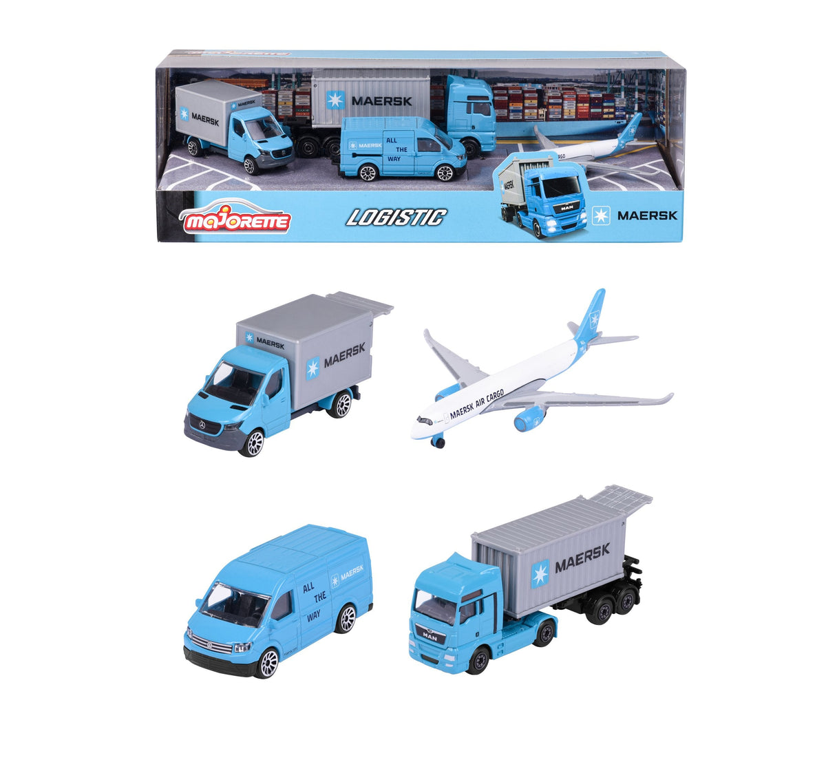Majorette - Maersk 4 pieces giftpack