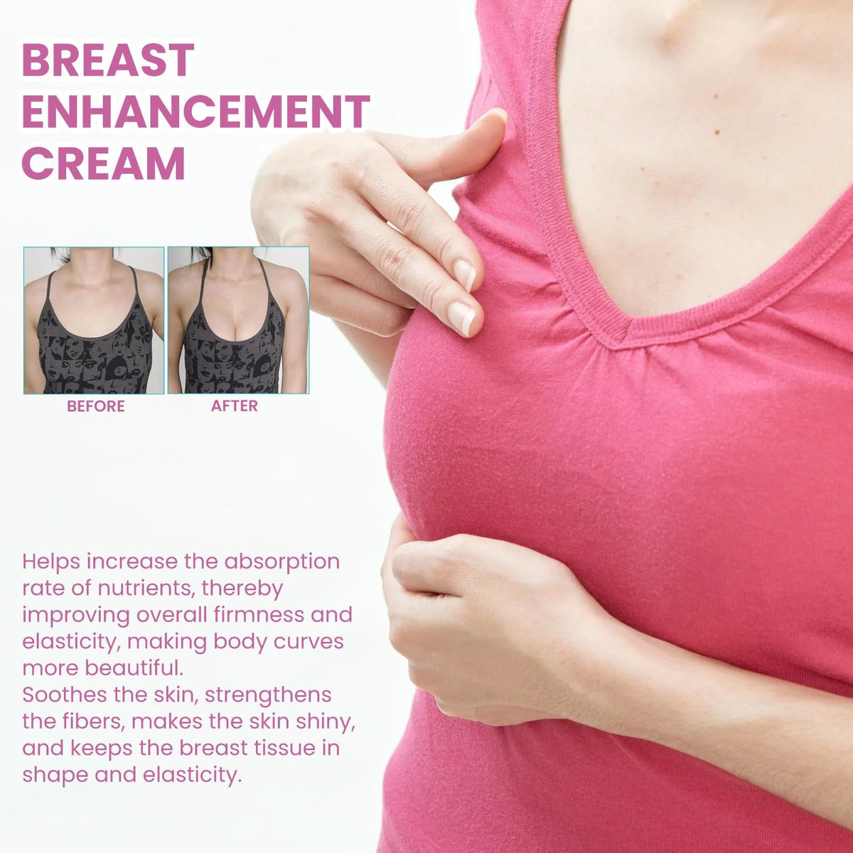 Revitalize Your Chest with Firming & Lifting Cream, Enhance Body Curves Naturally ,100g