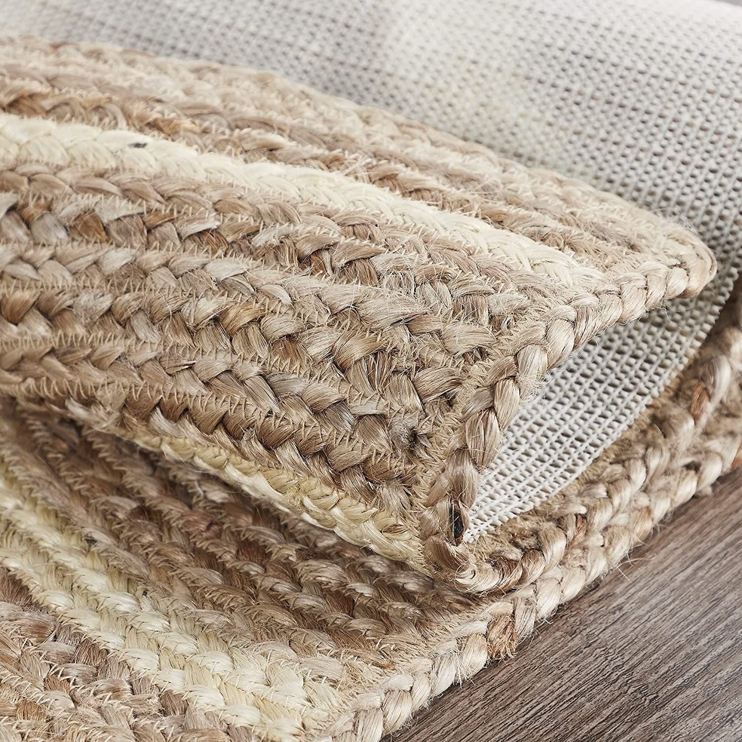 AIESY® Jute Handwoven Modern Home Rug for Bedroom