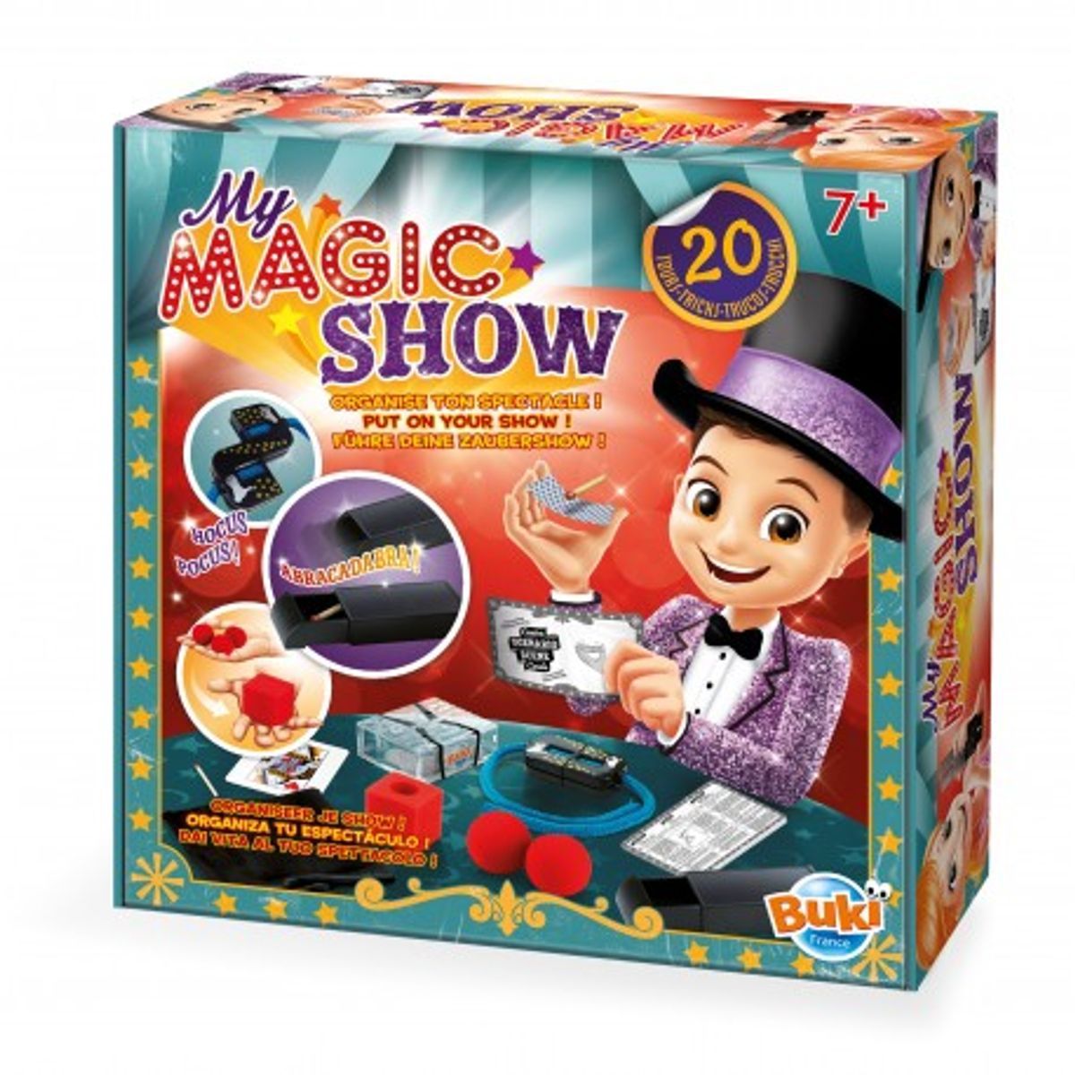 Buki France My Magic Show Magic Trick Set, (20 Tricks)