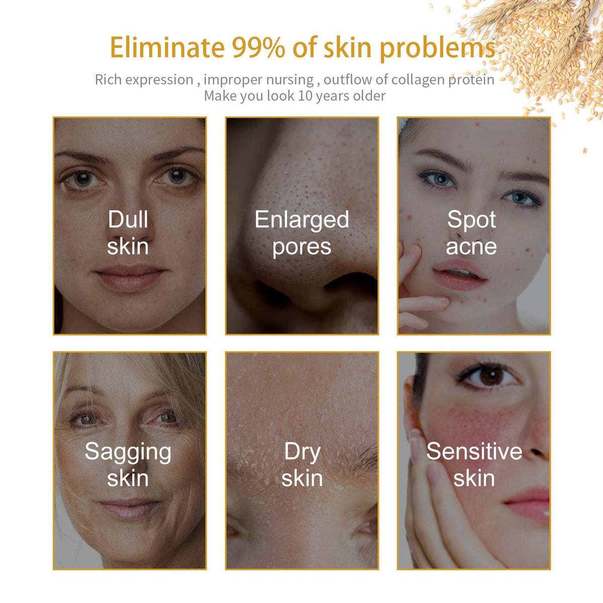 Rice Extract Moisturizing Cream, Soft Firming, Hydrates, Smooths, Anti-Aging ,30g