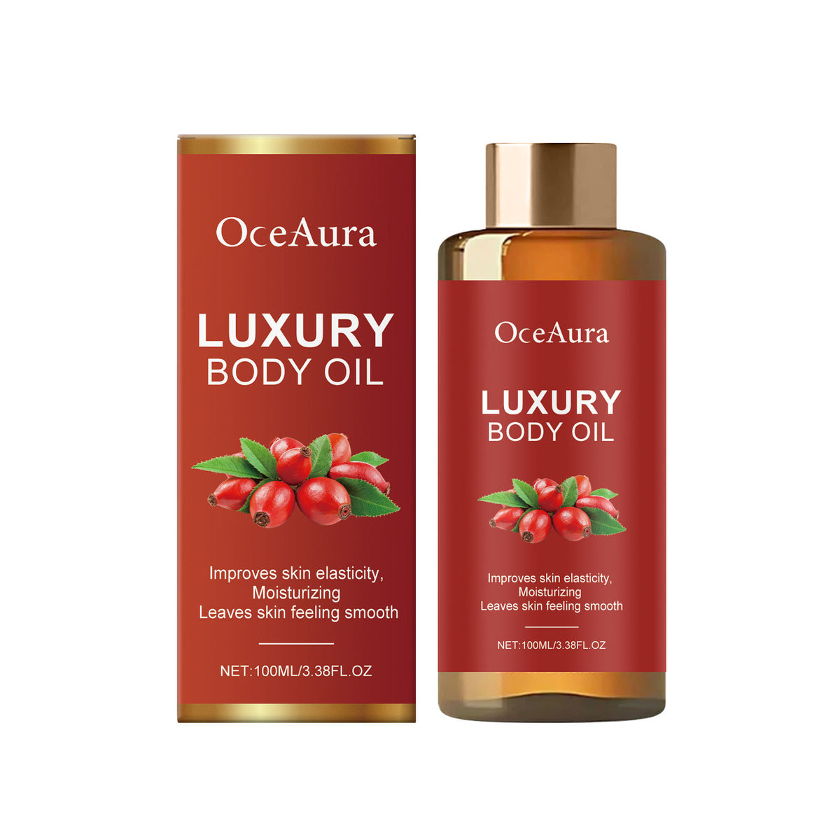 Body Care Oil, Hydrating, Firming, Natural Moisturizer, Essential Oils for Daily Skin Elasticity ,100ml