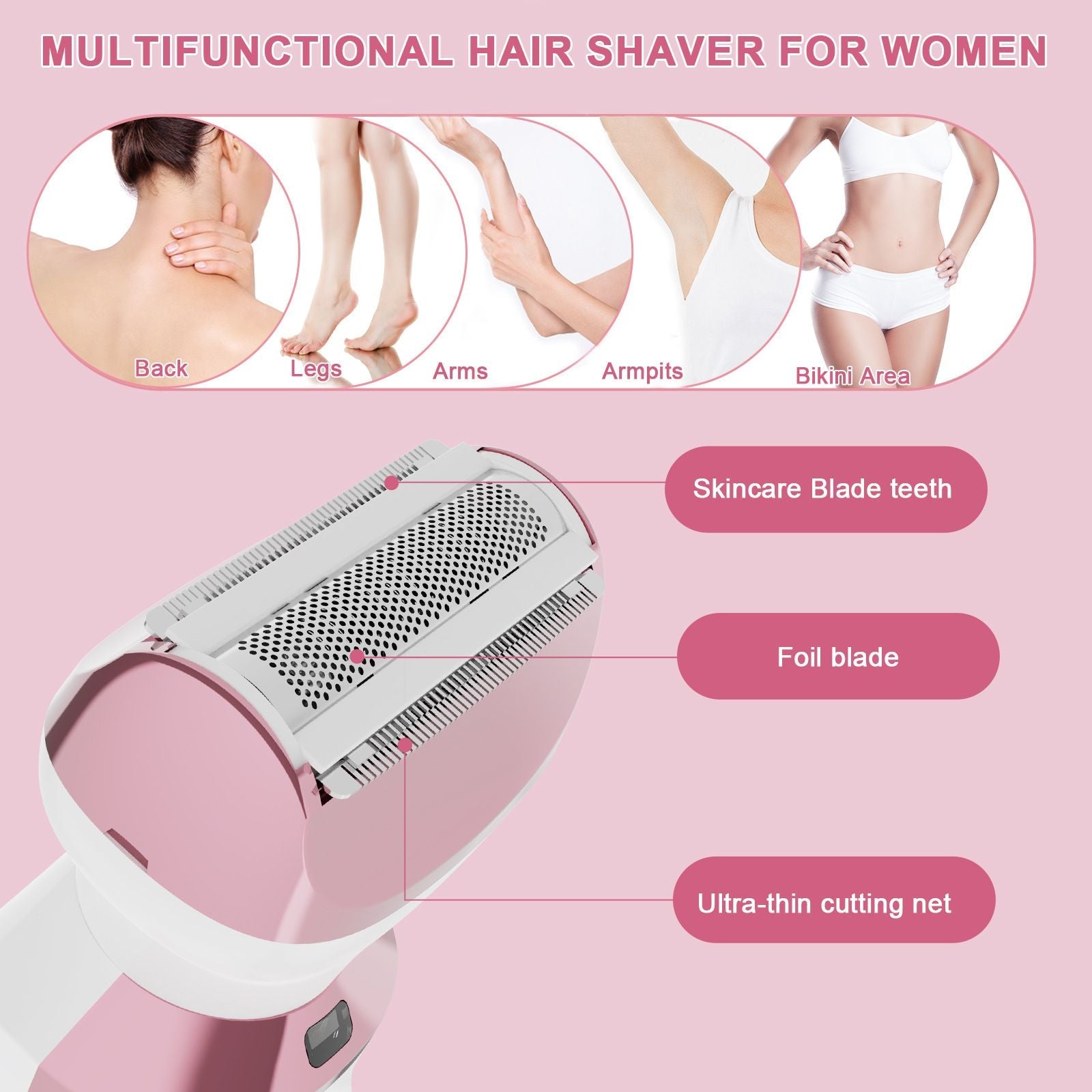 5-in-1 Women's Waterproof Electric Shaver