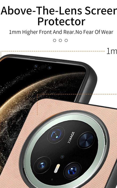Twill Fabric Leather Phone Case For Huawei Mate 70 Pro