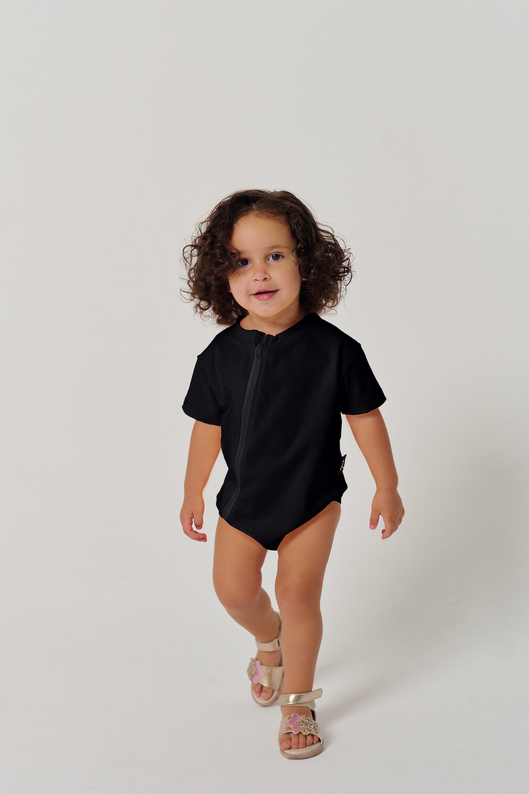 MULU Classic Unisex Baby Romper - Black