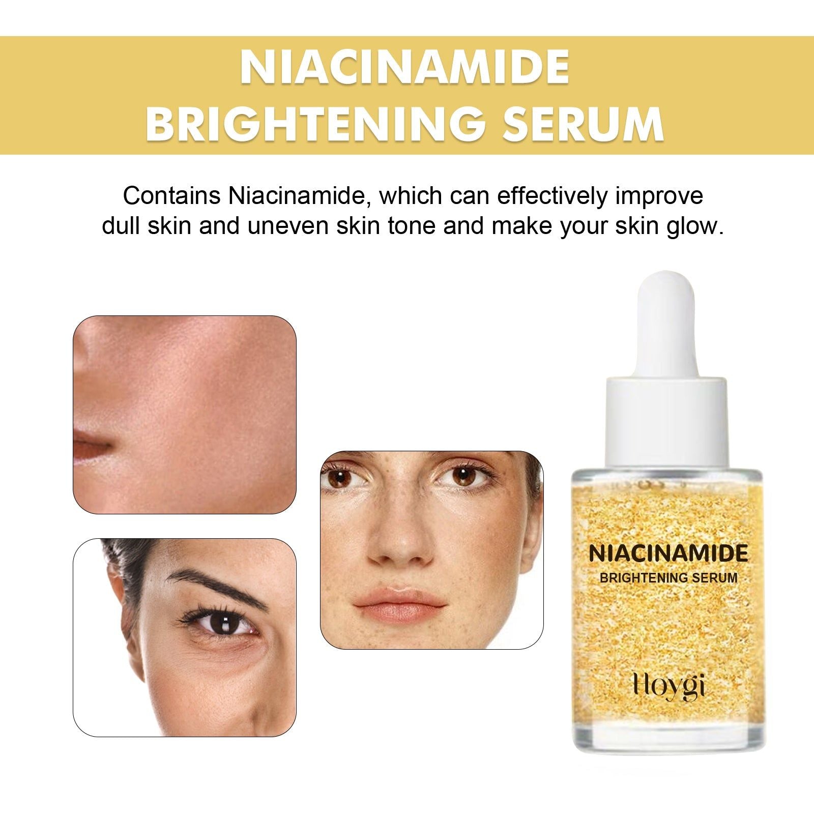 Niacinamide Brightening Serum for Glowing Skin, Hydrating, Fine Lines, Pore Refinement ,30ml