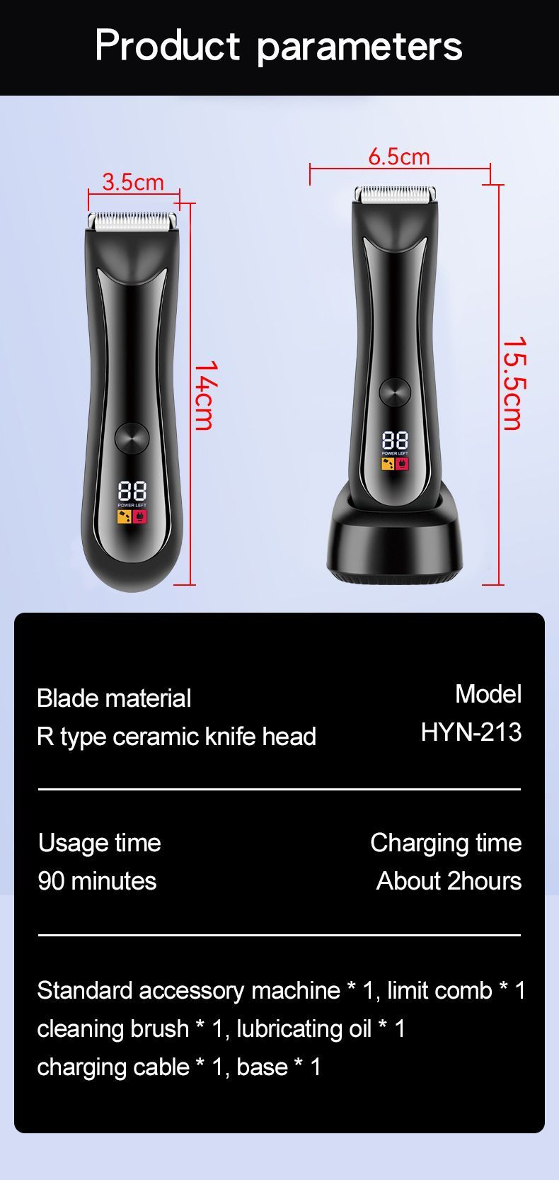 Women's Body & Bikini Hair Trimmer