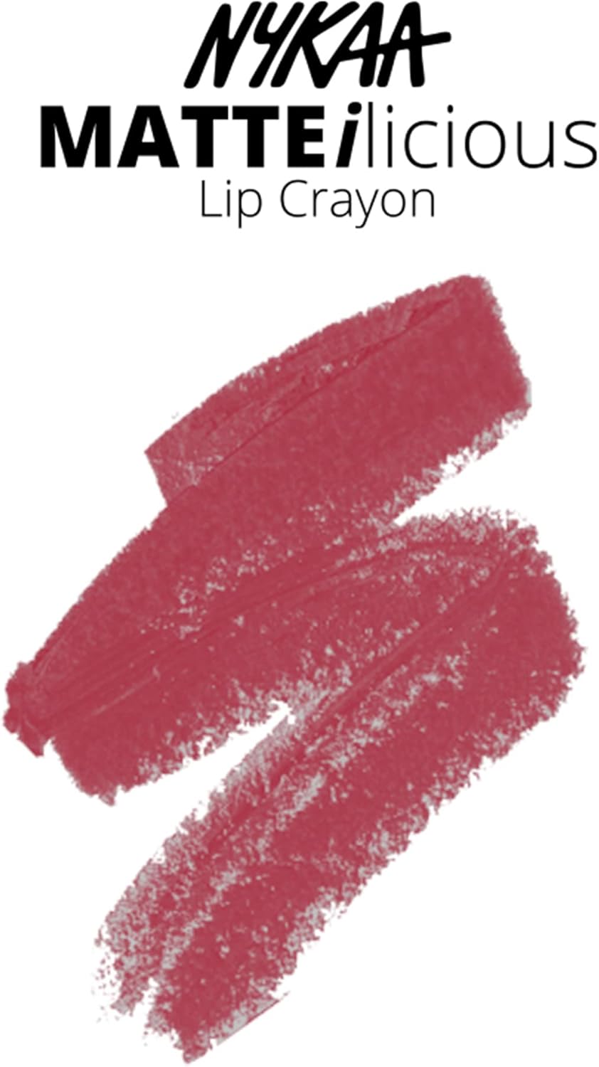 Nykaa Matteilicious lip crayon Pink On Fleek03