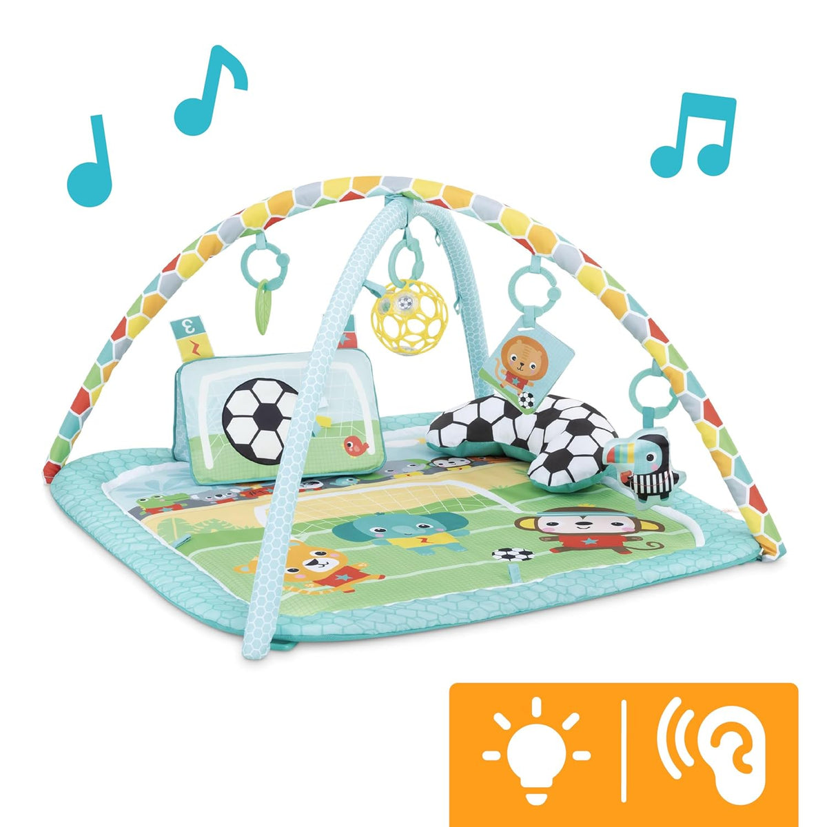 Bright Starts Grip & Kick Oball Activity Gym Playset, (73.9 x 73.9 x 47 cm)